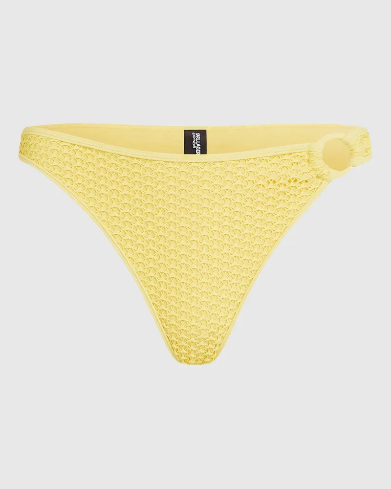 Karl Lagerfeld Häkel-bikinihöschen, Female, Tiefer Wald, Size Yellow