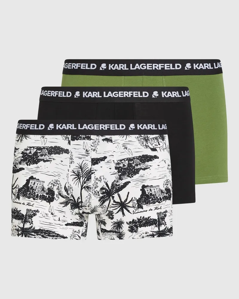 Karl Lagerfeld Villa La Vigie Boxershorts – 3er-set, Herren, Dill, Größe Dill