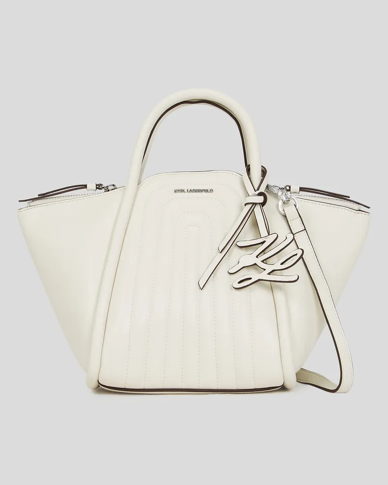Karl Lagerfeld K/wellen Tote-bag, Frau, Off White, Größe Off