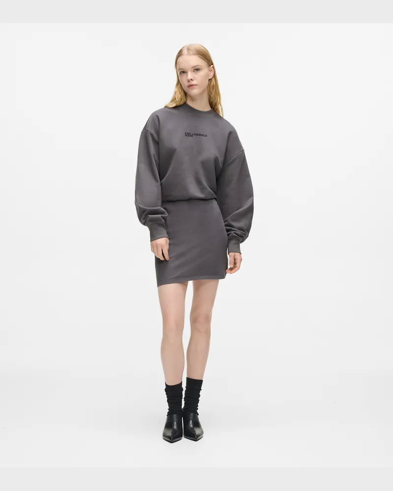 Karl Lagerfeld Sweatkleid Im Blouson-stil, Female, Mauve, Size Grey