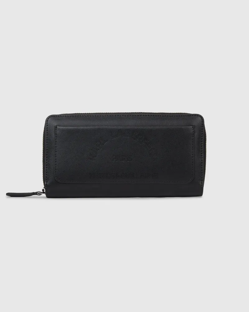 Karl Lagerfeld K/daily Großes Faltportemonnaie, Damen, Schwarz-nickel, Größe Schwarz-nickel