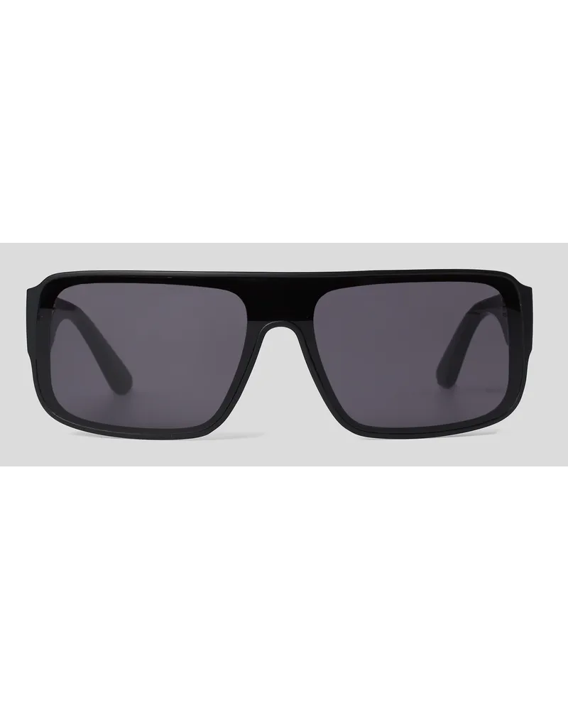 Karl Lagerfeld Kl monogramm-sonnenbrille mit Logo, Mann, Mattschwarz Mattschwarz