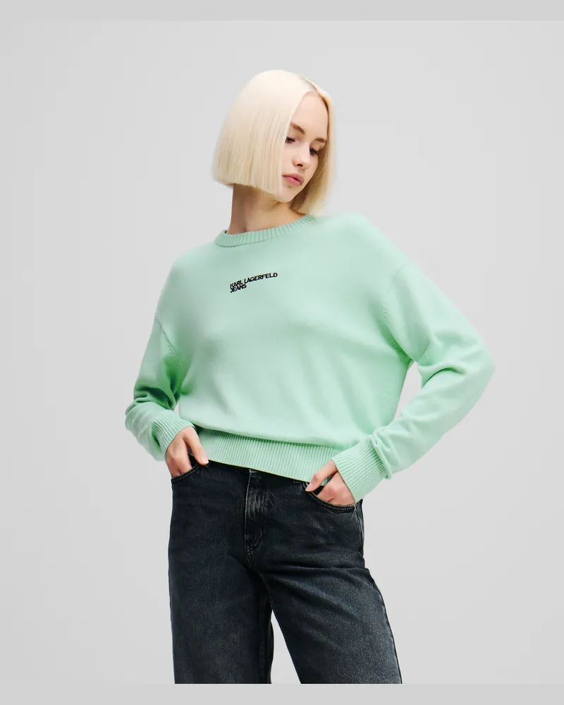 Karl Lagerfeld Pullover In Regulärer Passform, Frau, Bucht, Größe Bucht
