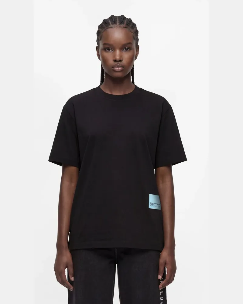 Karl Lagerfeld Lockeres Klj X Pietro Terzini T-shirt, Damen, Schwarz, Größe Schwarz