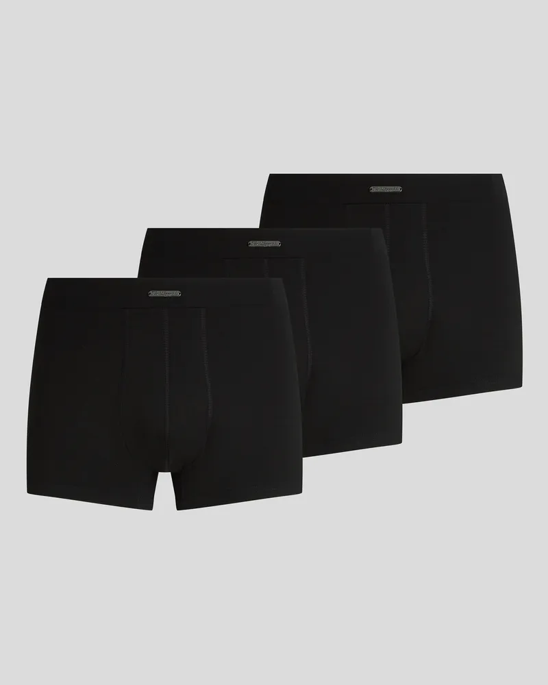 Karl Lagerfeld Hotel karl Boxershorts Mit Metall-lasche – 3er-set, Mann, Schwarz, Größe Schwarz