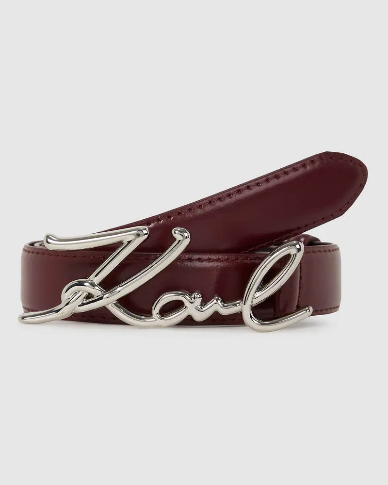 Karl Lagerfeld K/signature Hüftgürtel, Damen, Windsor Wine, Größe Windsor