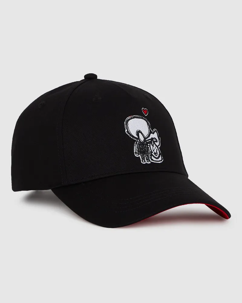 Karl Lagerfeld Ikon Valentine Kappe, Damen, Schwarz, Größe Schwarz