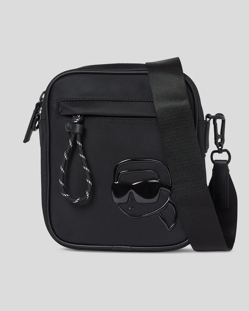Karl Lagerfeld Ikon K Umhängetasche Aus Nylon, Mann, Schwarz, Größe Schwarz