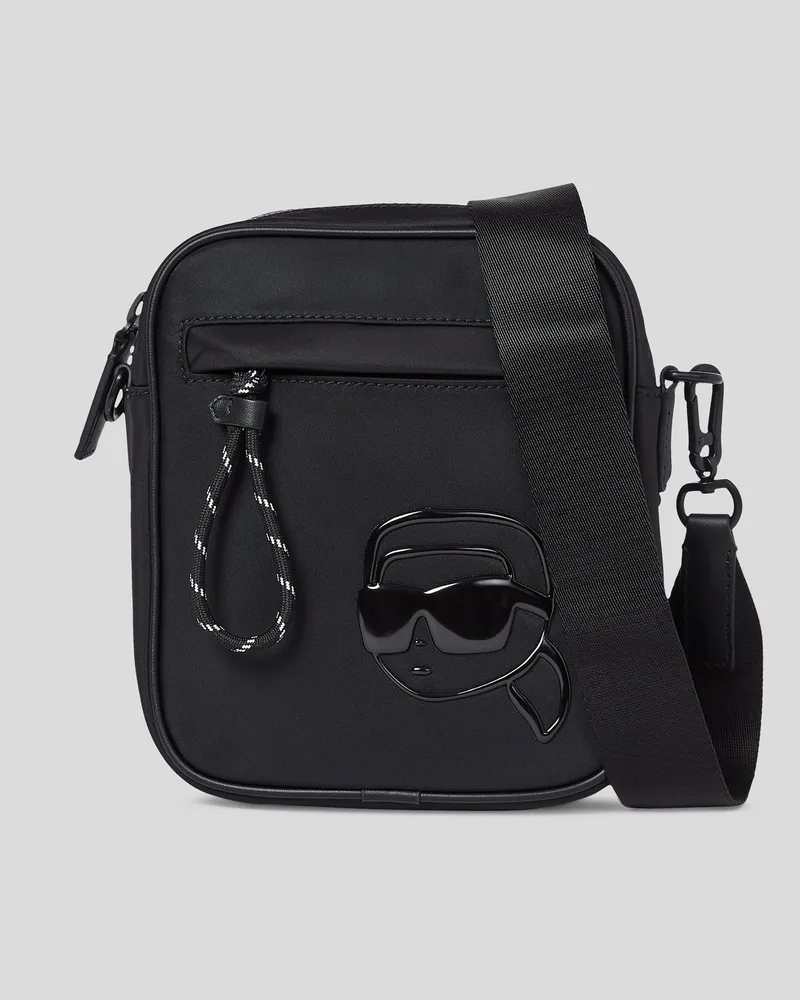Karl Lagerfeld Ikon K Umhängetasche Aus Nylon, Herren, Schwarz, Größe Schwarz