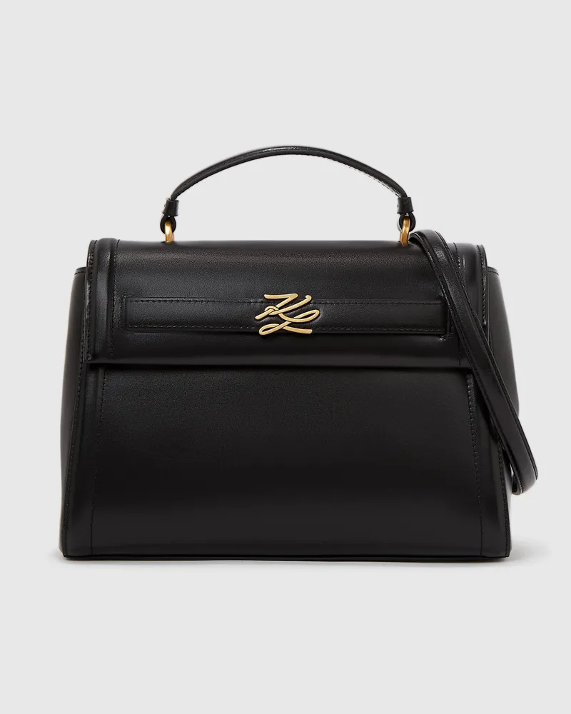 Karl Lagerfeld K/autograph Tasche Mit Tragegriff Oben, Female, Schwarz/gold, Size Black