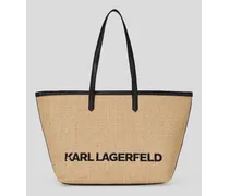 K/essential tote-bag aus Bast, Frau, Natur