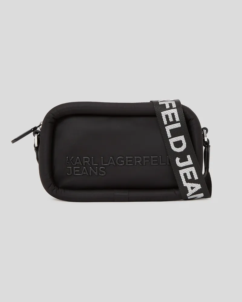 Karl Lagerfeld Bauschige Kameratasche, Frau, Schwarz, Größe Schwarz