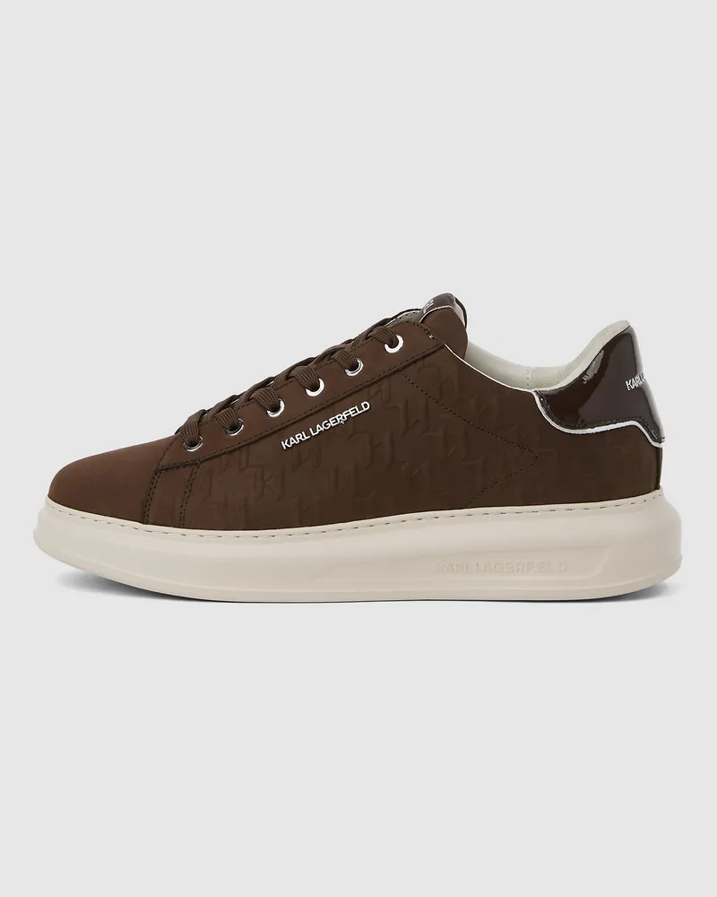 Karl Lagerfeld Monogram Kapri Sneaker, Herren, Braun, Größe Braun