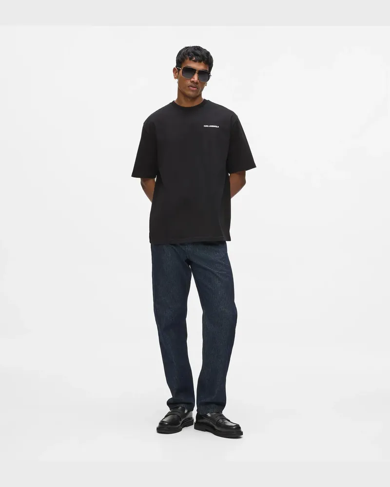 Karl Lagerfeld Gerade Geschnittene Jeans, Herren, Dunkelblau, Größe Dunkelblau