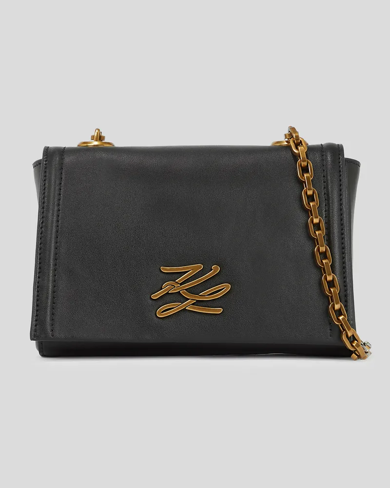 Karl Lagerfeld K/autograph umhängetasche, Frau, Schwarz/Gold, Größe Schwarz