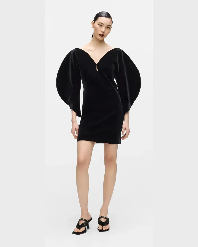 Karl Lagerfeld Kl Studio Cocoon-kleid, Damen, Schwarz, Größe Schwarz