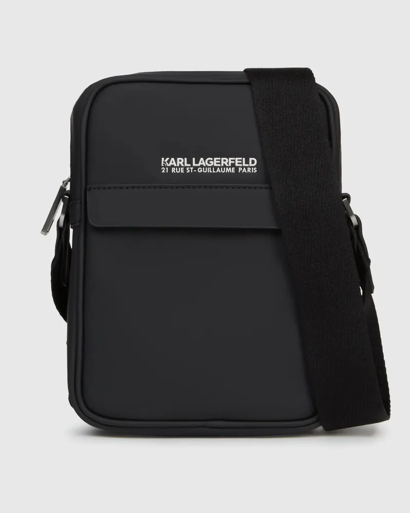 Karl Lagerfeld Rue St-guillaume Umhängetasche, Herren, Schwarz, Größe Schwarz