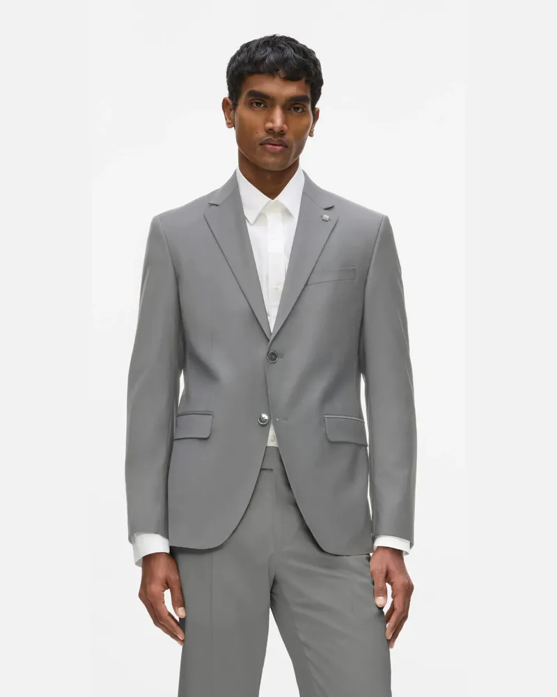 Karl Lagerfeld Blazer Aus Wollgemisch, Herren, Schwarz, Größe Schwarz