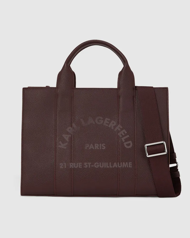 Karl Lagerfeld Rue St-guillaume Mittelgroße Tote Bag, Damen, Tobacco, Größe Tobacco