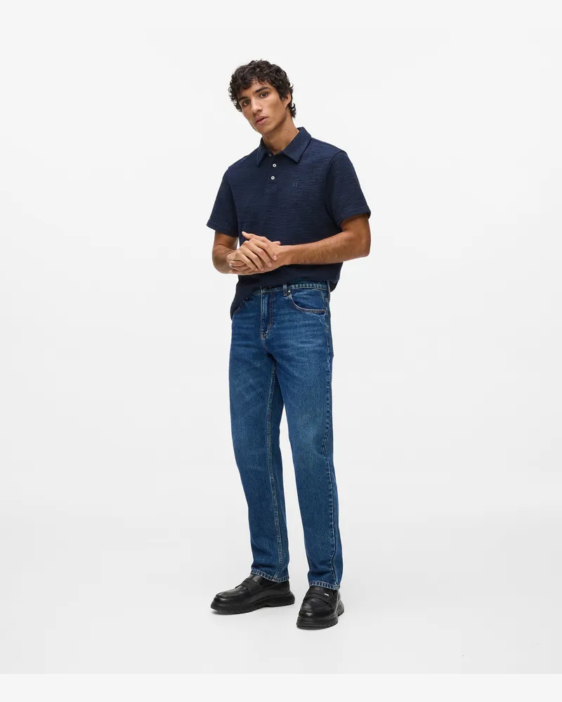 Karl Lagerfeld Gerade Geschnittene Jeans, Herren, Verwaschenes Schwarz-schwarz, Größe Verwaschenes