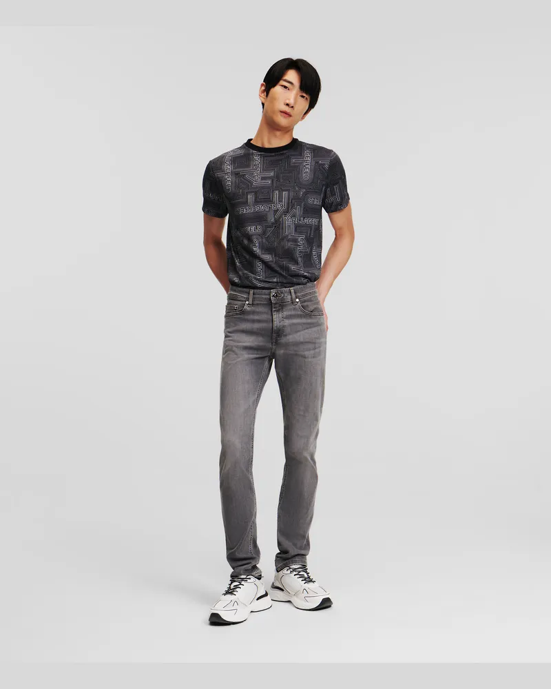 Karl Lagerfeld Klassische Jeans, Mann, Silver, Größe Silver