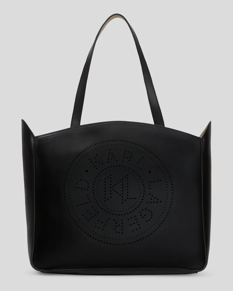 Karl Lagerfeld K/circle Mittelgroße Tote-bag, Damen, Schwarz, Größe Schwarz