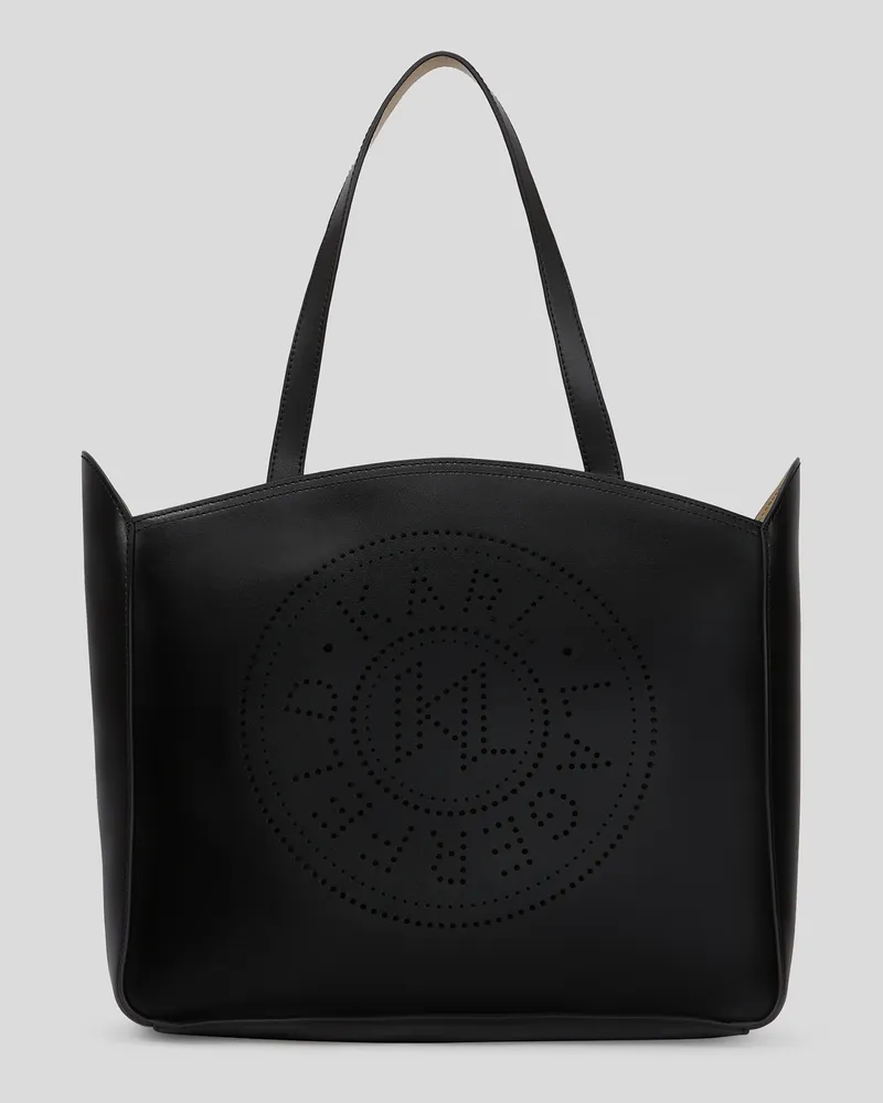 Karl Lagerfeld K/circle Mittelgrosse Tote-bag, Frau, Schwarz, Größe Schwarz