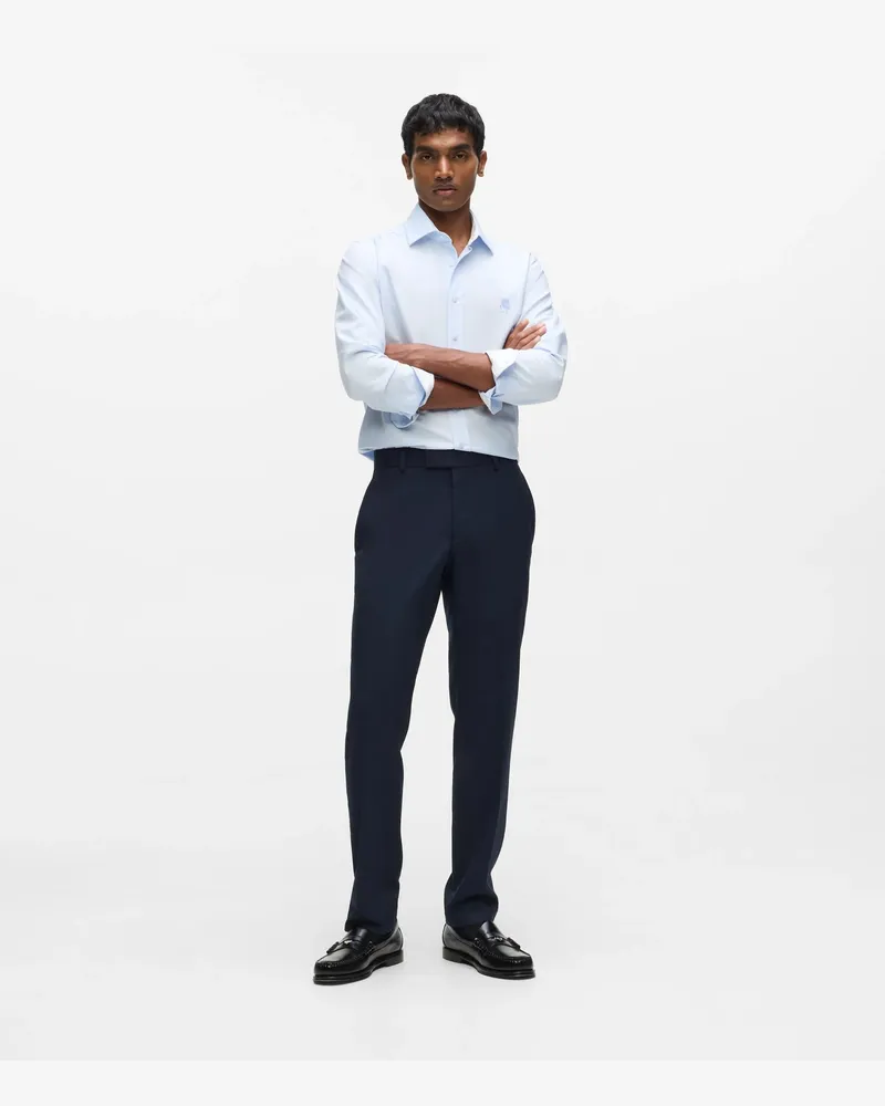 Karl Lagerfeld Modern Geschnittene Couture-hose, Herren, Marineblau, Größe Marineblau