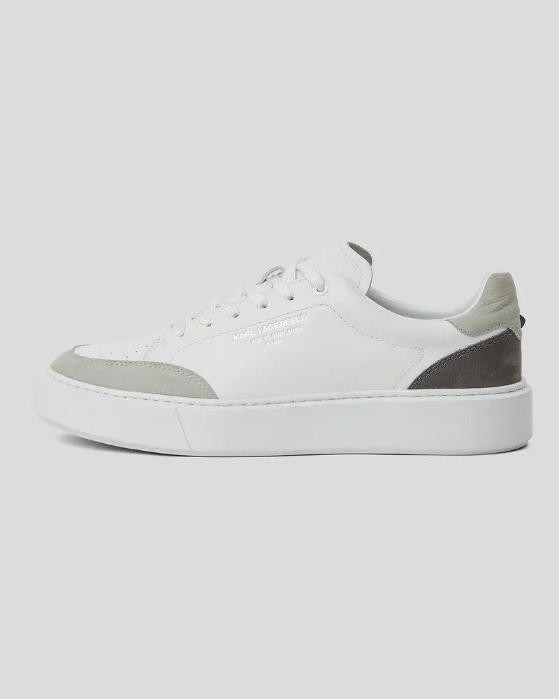 Karl Lagerfeld Maxi Kup Sneakers, Mann, Weiss/Grau, Größe Weiss