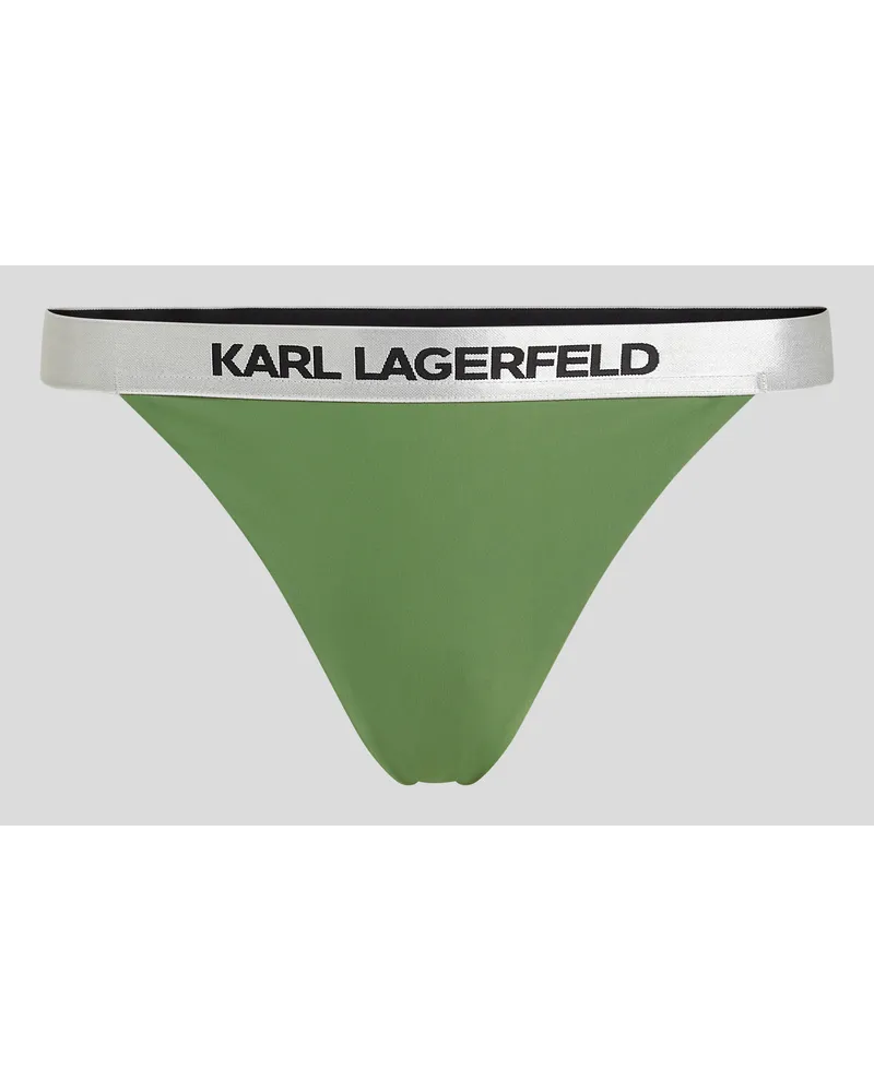 Karl Lagerfeld Bikinihöschen mit Karl-logo, Frau, Weinberggrün Weinberggrün