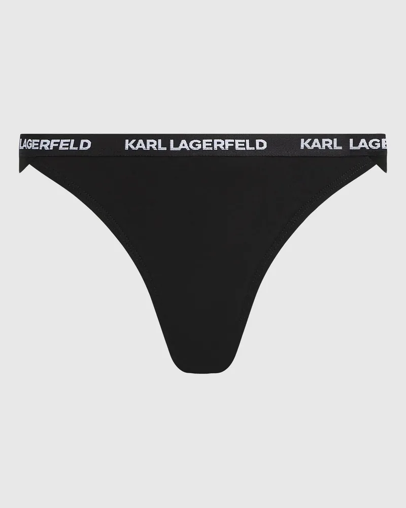 Karl Lagerfeld Logo-slip, Damen, Schwarz, Größe Schwarz