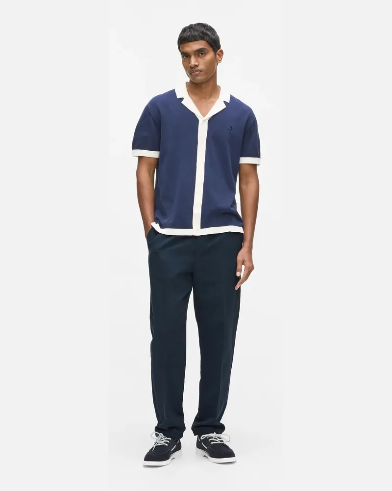 Karl Lagerfeld Anzughose Aus Leinen, Herren, Peacoat, Größe Peacoat