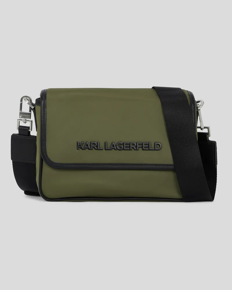 Karl Lagerfeld K/essential Umhängetasche Aus Nylon, Mann, Khaki, Größe Khaki