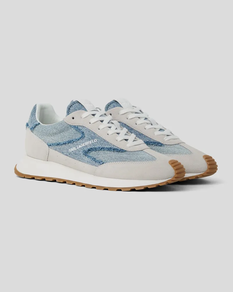 Karl Lagerfeld Kairo Niedrige Sneakers Mit Spitzen-mix, Mann, Off White, Größe Off