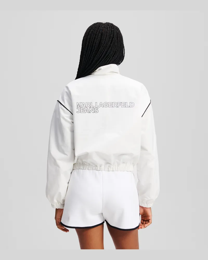 Karl Lagerfeld Jacke Mit Reissverschluss, Frau, Weiss, Größe Weiss