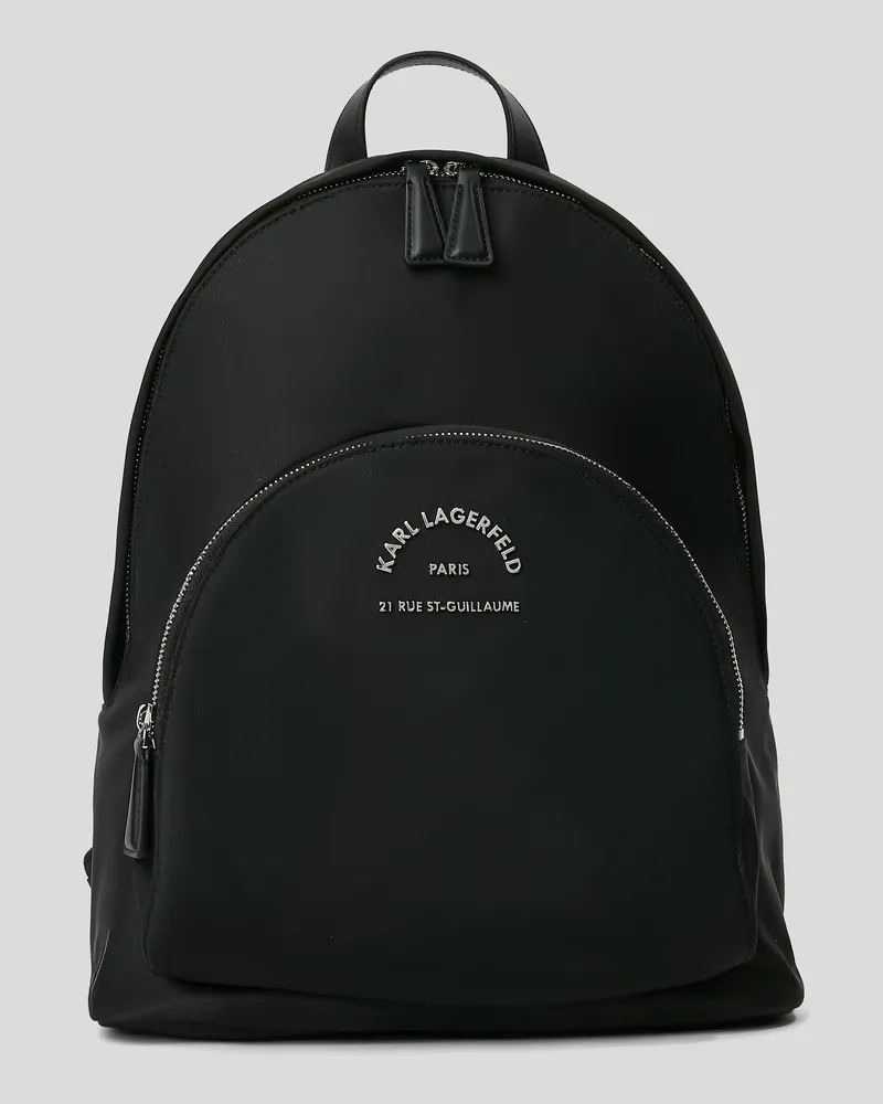 Karl Lagerfeld Rue St-guillaume Mittelgrosser Rucksack, Frau, Schwarz, Größe Schwarz