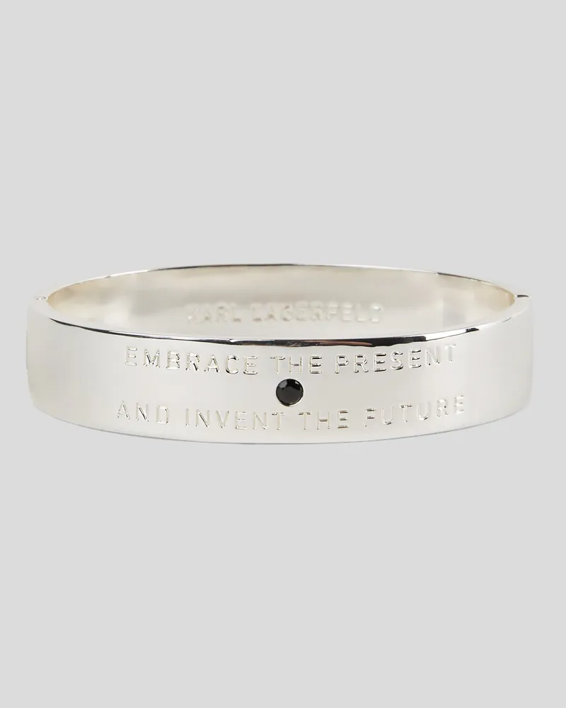 Karl Lagerfeld Armreif Mit Karl-zitat, Frau, Silver, Größe Silver