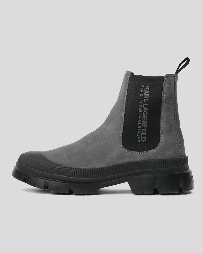 Karl Lagerfeld Trekka Stiefel, Mann, Dunkelgrau, Größe Dunkelgrau