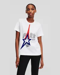 Karl Lagerfeld Paris-t-shirt, Frau, Weiss Weiss