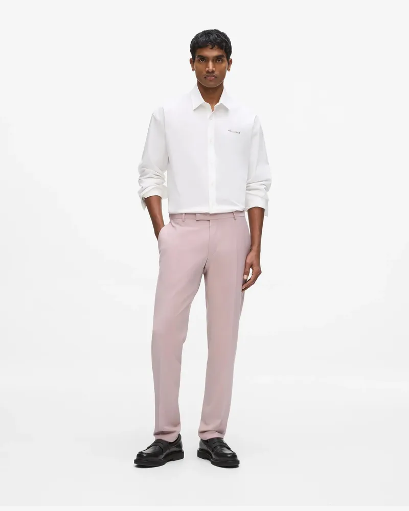 Karl Lagerfeld Schmal Geschnittene Couture-hose, Herren, Hellrosa, Größe Hellrosa