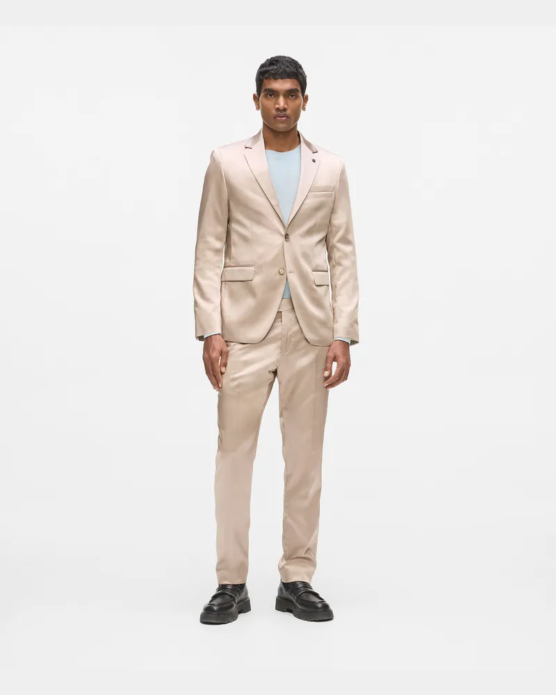 Karl Lagerfeld Satinhose, Herren, Camel, Größe Camel