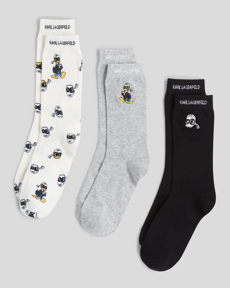 Karl Lagerfeld Disney X Kl Socken Mit Aufdruck – 3er-set, Mann, Multi, Größe Multi