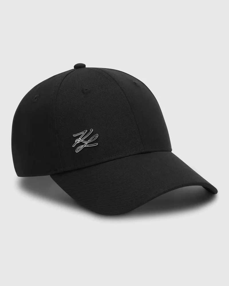 Karl Lagerfeld K/autograph Cap Mit Pin, Female, Schwarz, Size Black