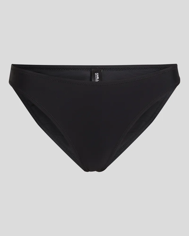 Karl Lagerfeld Rue St-guillaume-bikini-höschen Mit Hohem Bein, Frau, Schwarz, Größe Schwarz