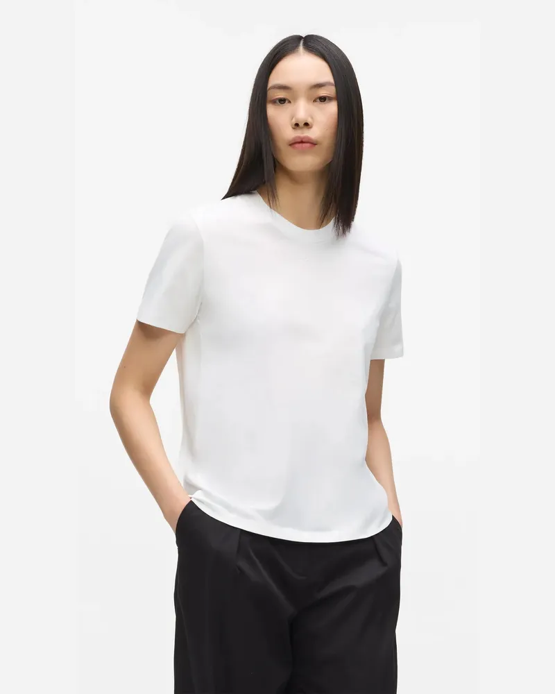 Karl Lagerfeld Signature Regular-fit T-shirt, Female, Weiss, Size White