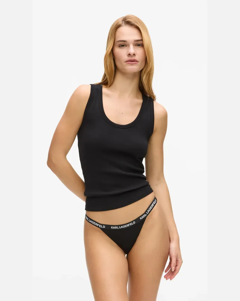 Karl Lagerfeld Brazilian-slips Mit Logo – 3er-set, Damen, Schwarz, Größe Schwarz