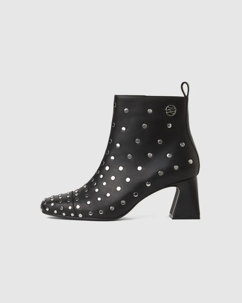 Karl Lagerfeld Beata Stiefel Mit Nieten, Female, Schwarz/silber, Size Black