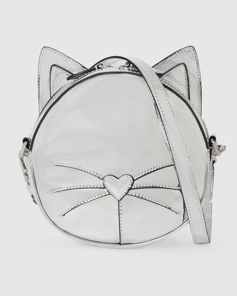 Karl Lagerfeld Choupette Umhängetasche, Damen, Silver, Größe Silver