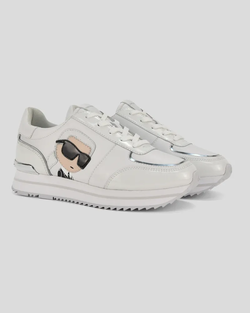 Karl Lagerfeld Karl velocita ii nft-sneaker, Frau, Weiss/silber Weiss