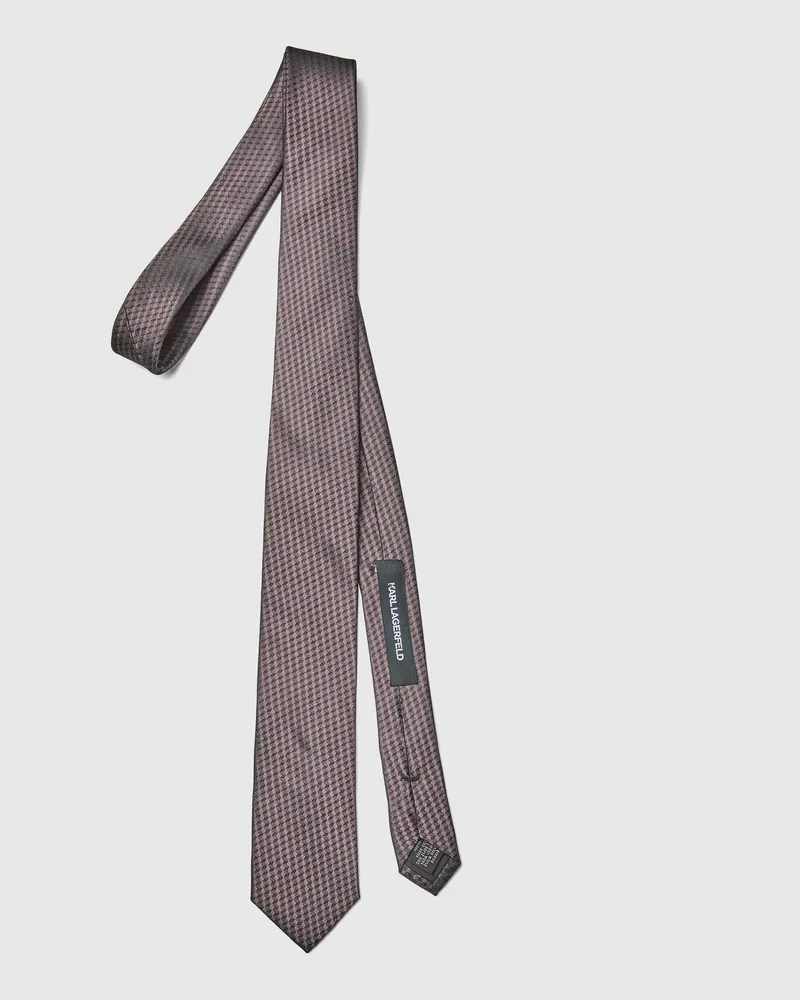 Karl Lagerfeld Geometrische Krawatte, Male, Hellrosa, Size Pink